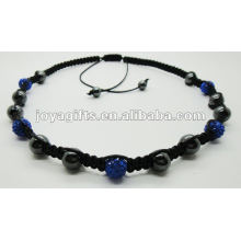 2012 подарок любви 5PCS хрустальный шар shamballa ожерелье с гематитом бусины 5PCS хрустальный шар shamballa ожерелье с гематитом бисер